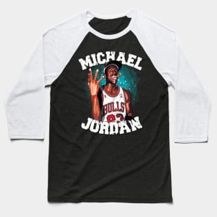 Michael Jordan Aesthetic Tribute 〶 Baseball T-Shirt